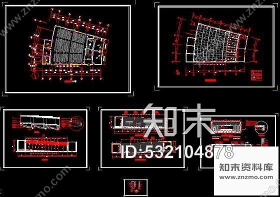 施工图某大学阶梯大会议室装修图cad施工图下载【ID:532104878】