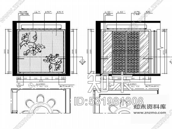 施工图经典中式三层别墅室内装修图含效果cad施工图下载【ID:531981308】