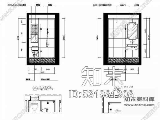 施工图经典中式三层别墅室内装修图含效果cad施工图下载【ID:531981308】