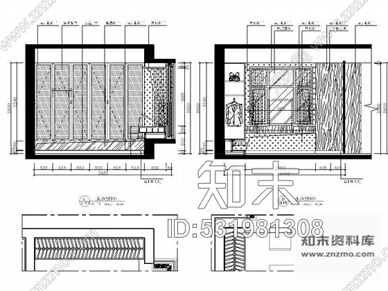 施工图经典中式三层别墅室内装修图含效果cad施工图下载【ID:531981308】