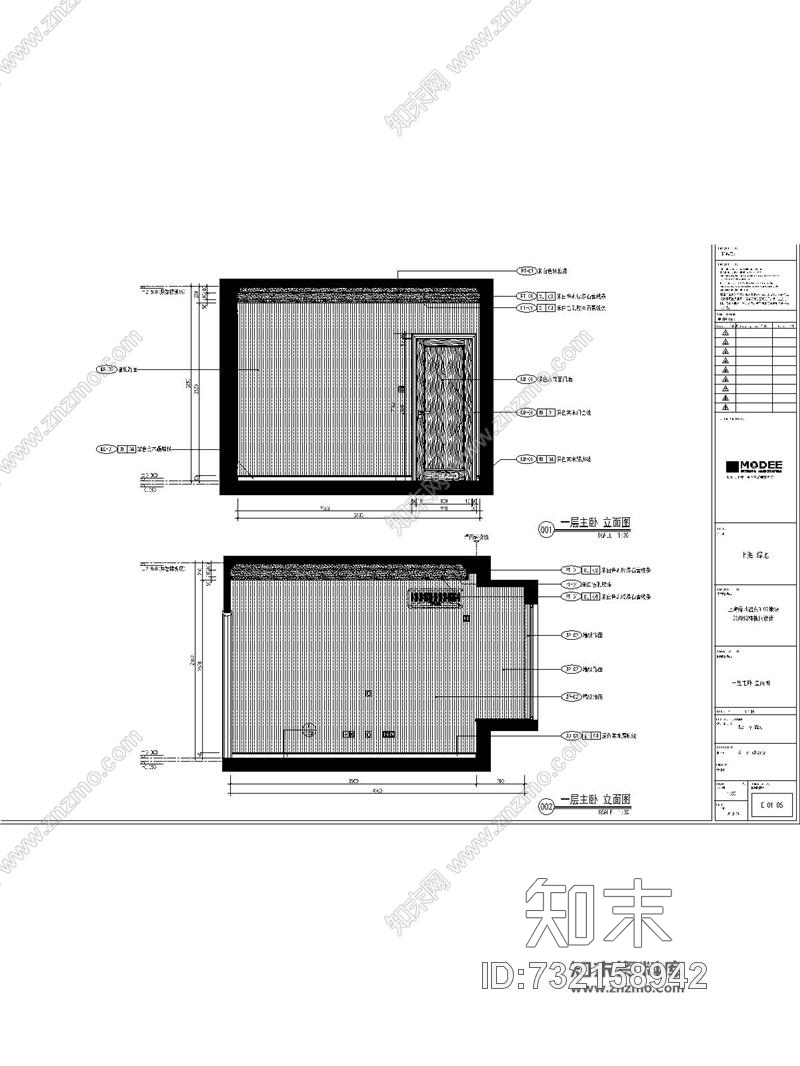 葛亚曦+牧笛上海绿地启东三期DS4户型样板间丨效果图+CAD施工图+物料+软装方案cad施工图下载【ID:732158942】