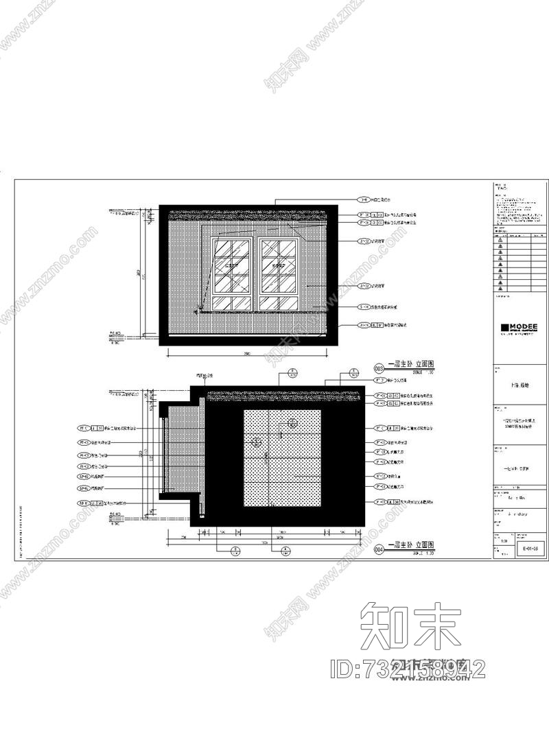 葛亚曦+牧笛上海绿地启东三期DS4户型样板间丨效果图+CAD施工图+物料+软装方案cad施工图下载【ID:732158942】