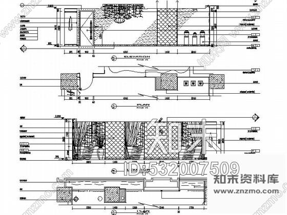 施工图湖南现代风格餐厅包厢装修施工图含实景cad施工图下载【ID:532007509】