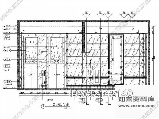 施工图晋江某大型商场电梯间设计4套CAD施工图施工图下载【ID:632142140】