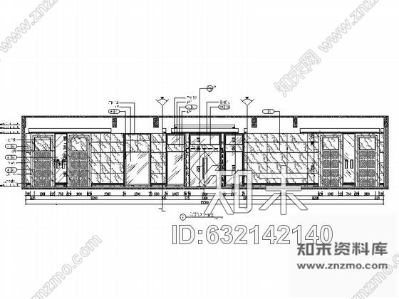 施工图晋江某大型商场电梯间设计4套CAD施工图施工图下载【ID:632142140】