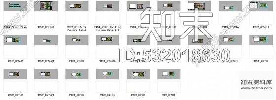 施工图上海5星级豪华高档酒店休闲区CAD施工图施工图下载【ID:532018630】