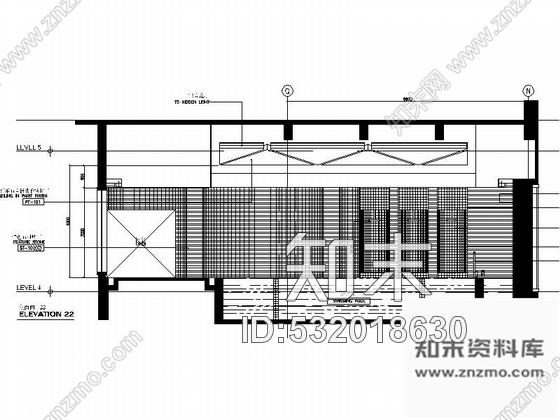 施工图上海5星级豪华高档酒店休闲区CAD施工图施工图下载【ID:532018630】