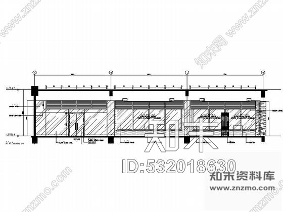 施工图上海5星级豪华高档酒店休闲区CAD施工图施工图下载【ID:532018630】