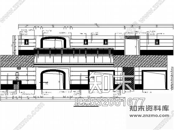 施工图浙江某大酒店局部室内装修图cad施工图下载【ID:532051677】