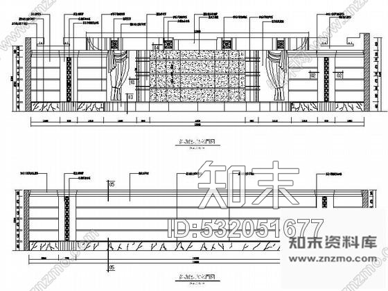 施工图浙江某大酒店局部室内装修图cad施工图下载【ID:532051677】