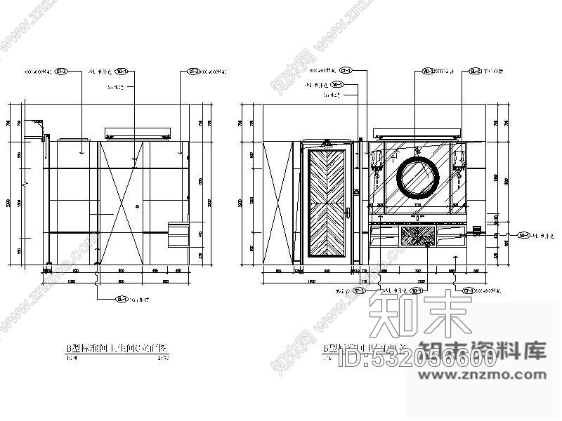 施工图成都某酒店标准间室内装修图含效果cad施工图下载【ID:532056600】