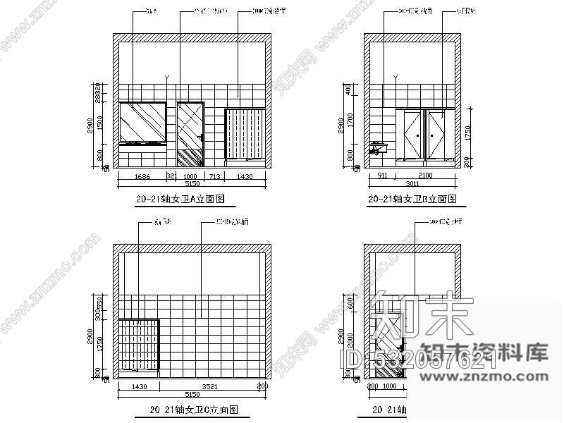 施工图某国际大酒店更衣区装修图施工图下载【ID:532057621】