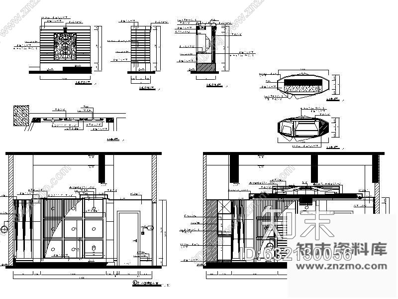 施工图奢华KTV包间装修图Ⅳcad施工图下载【ID:632130056】