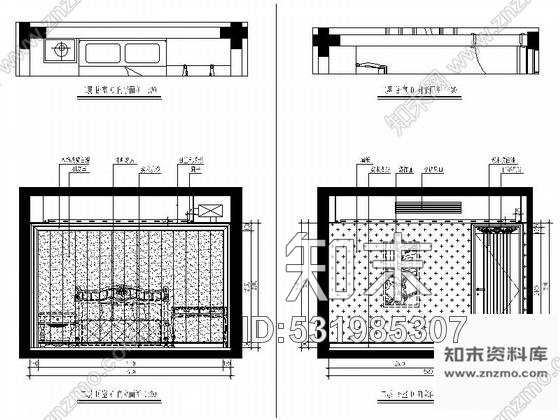 施工图海南原创雅致简欧三层别墅样板房室内装修图含效果cad施工图下载【ID:531985307】