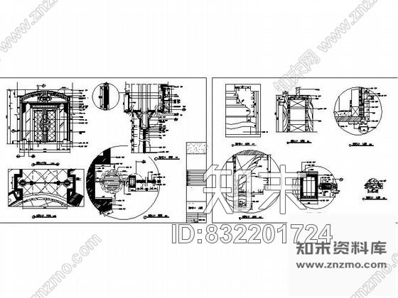 图块/节点雪茄吧入口详图cad施工图下载【ID:832201724】