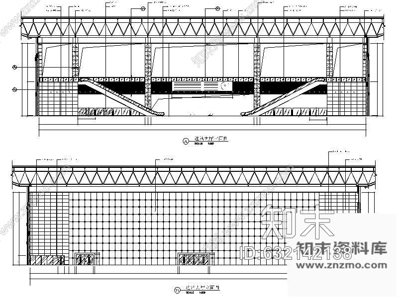 施工图某大型火车站装修施工图(含效果)施工图下载【ID:632142138】