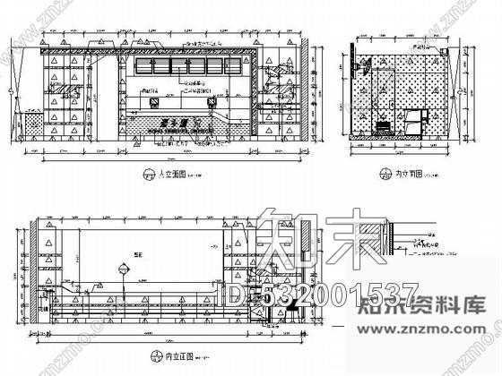 施工图安徽最大的连锁快餐店装修图cad施工图下载【ID:532001537】