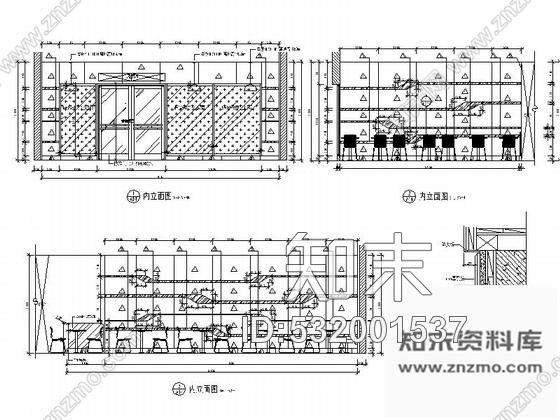 施工图安徽最大的连锁快餐店装修图cad施工图下载【ID:532001537】