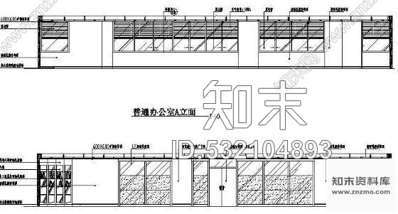 施工图四川某大厦办公室装修图cad施工图下载【ID:532104893】