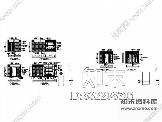 图块/节点小孩房立面图cad施工图下载【ID:832208701】