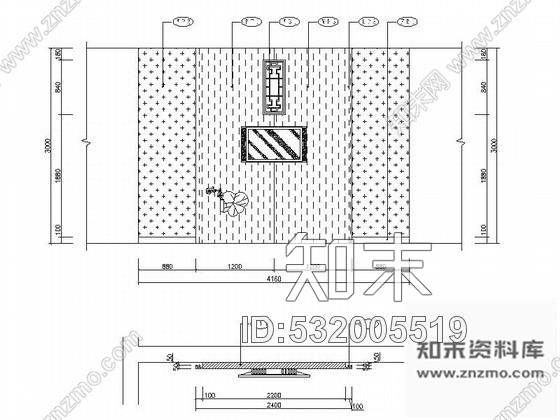 施工图成都地级市典雅中式风格酒店装修施工图cad施工图下载【ID:532005519】