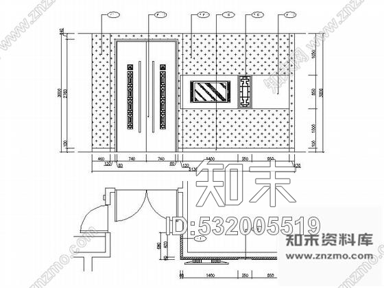 施工图成都地级市典雅中式风格酒店装修施工图cad施工图下载【ID:532005519】