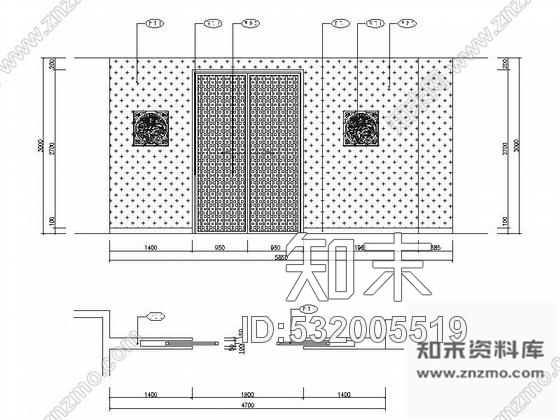 施工图成都地级市典雅中式风格酒店装修施工图cad施工图下载【ID:532005519】