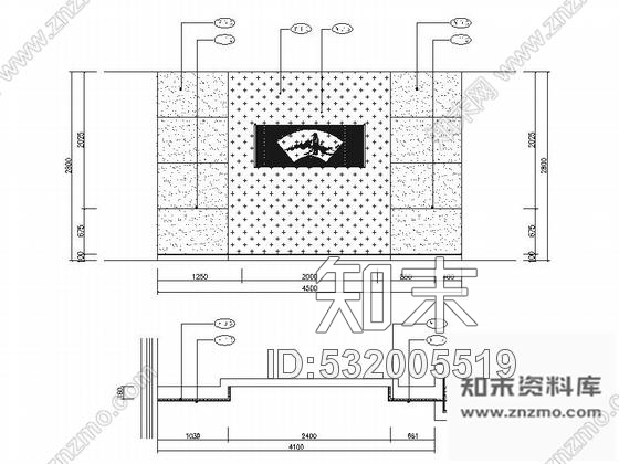 施工图成都地级市典雅中式风格酒店装修施工图cad施工图下载【ID:532005519】