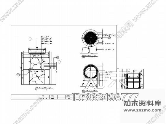 图块/节点客厅跃级花座详图cad施工图下载【ID:832198777】
