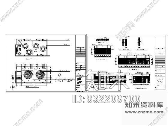 图块/节点组合型餐厅包间立面图cad施工图下载【ID:832209700】