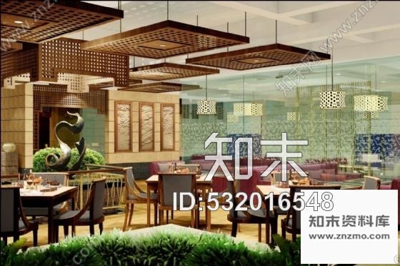 施工图无锡某小区茶吧会所室内装修图含效果cad施工图下载【ID:532016548】