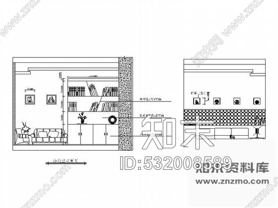 施工图简洁快餐厅室内装修图cad施工图下载【ID:532008589】