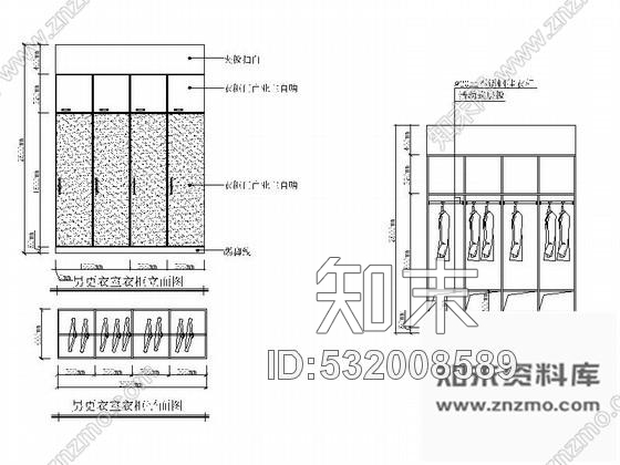 施工图简洁快餐厅室内装修图cad施工图下载【ID:532008589】