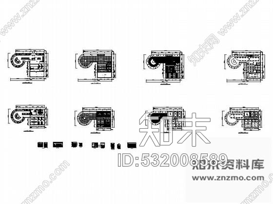 施工图简洁快餐厅室内装修图cad施工图下载【ID:532008589】