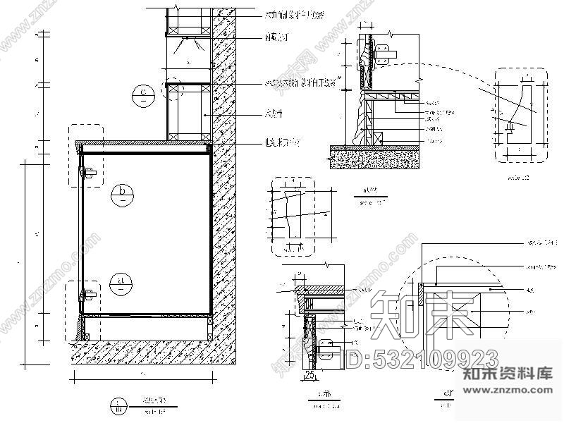 施工图杭州某展厅室内装修图cad施工图下载【ID:532109923】