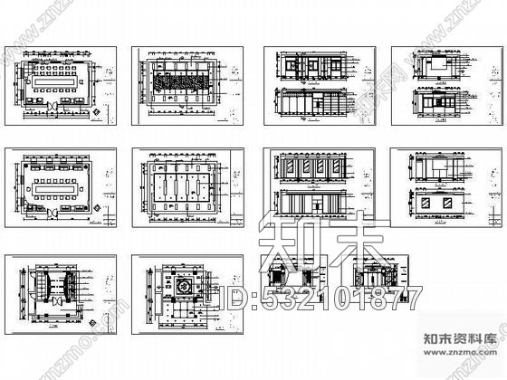 施工图某会议室装修图cad施工图下载【ID:532101877】