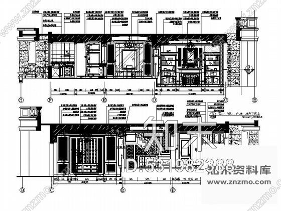 施工图绍兴法式园林社区联排别墅样板房室内装修施工图施工图下载【ID:531982388】