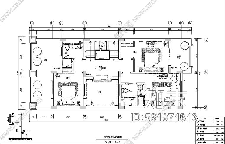 欧式风格三层联排别墅设计施工图附效果图+模型cad施工图下载【ID:531971313】