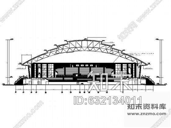 施工图浙江恢宏大气三层体育馆装饰设计竣工图含实景cad施工图下载【ID:632134011】