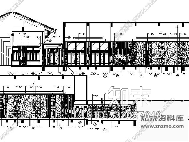 施工图三亚五星酒店主大堂宴会厅施工图cad施工图下载【ID:532057619】
