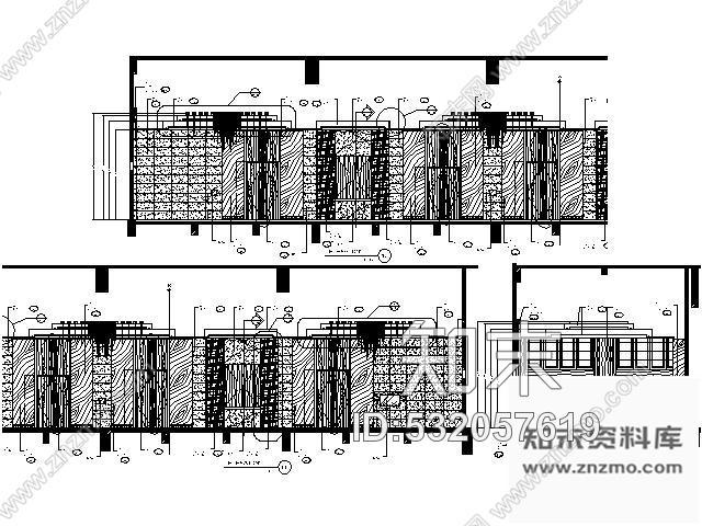 施工图三亚五星酒店主大堂宴会厅施工图cad施工图下载【ID:532057619】