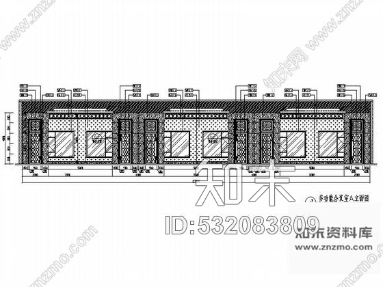施工图四川灾后重建会议中心宴会会议室施工图含效果图片cad施工图下载【ID:532083809】