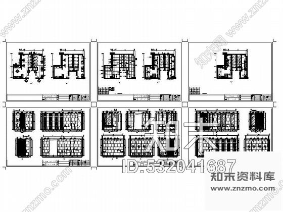 施工图福建大酒店公共卫生间室内装修图施工图下载【ID:532041687】