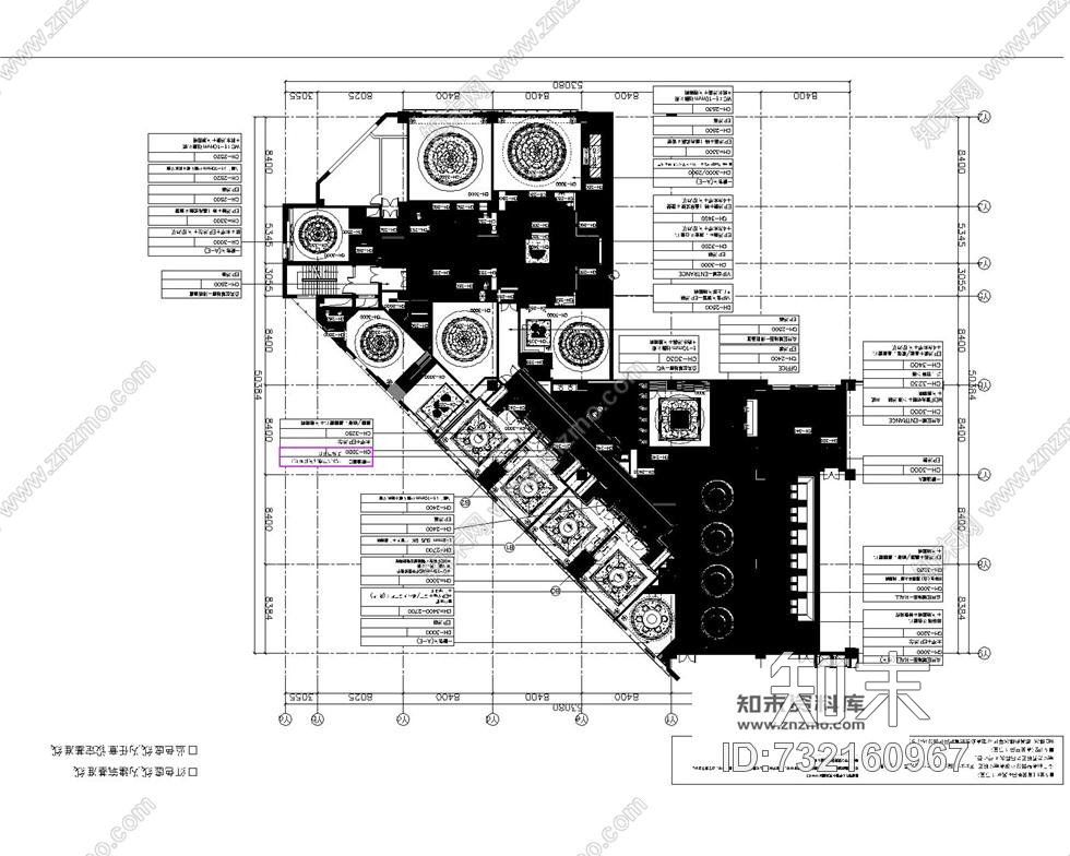 新中式风格中餐厅室内装修设计全套施工图含效果图cad施工图下载【ID:732160967】