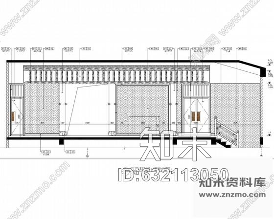 施工图北京营口中式风格会所餐厅装修施工图cad施工图下载【ID:632113050】