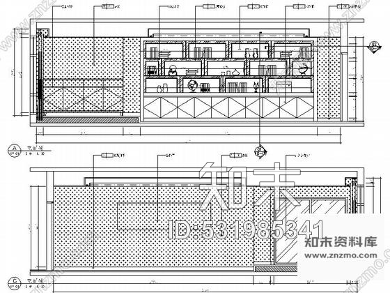 施工图广东某现代时尚双层别墅室内装修施工图含效果cad施工图下载【ID:531985341】