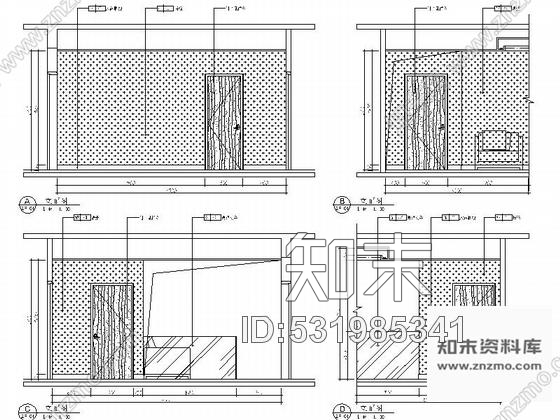 施工图广东某现代时尚双层别墅室内装修施工图含效果cad施工图下载【ID:531985341】