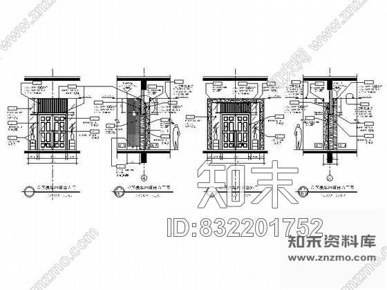 图块/节点别墅豪华包间立面图cad施工图下载【ID:832201752】