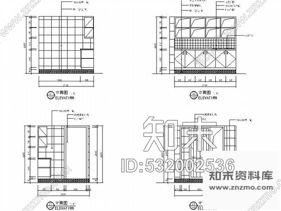 施工图北京某时尚个性牛排馆室内装修图cad施工图下载【ID:532002536】