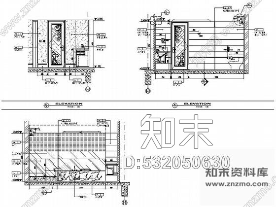 施工图标准酒店客房装修图cad施工图下载【ID:532050630】